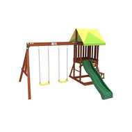 Kiddoro Mighty Jungle Gym Swing Set | Premium Wooden Outdoor Playground