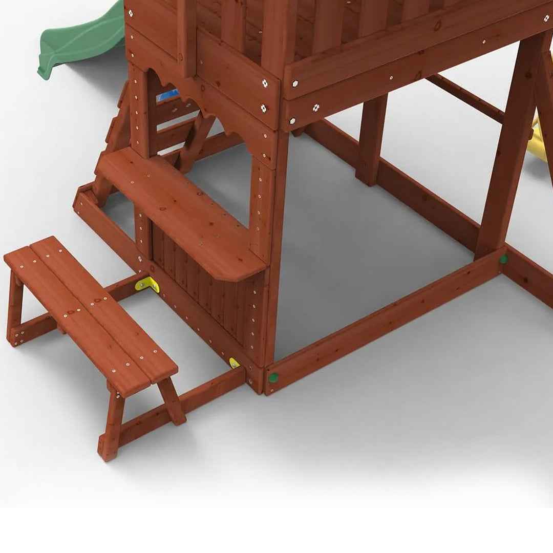 Kiddoro Mighty Jungle Gym Swing Set | Premium Wooden Outdoor Playground