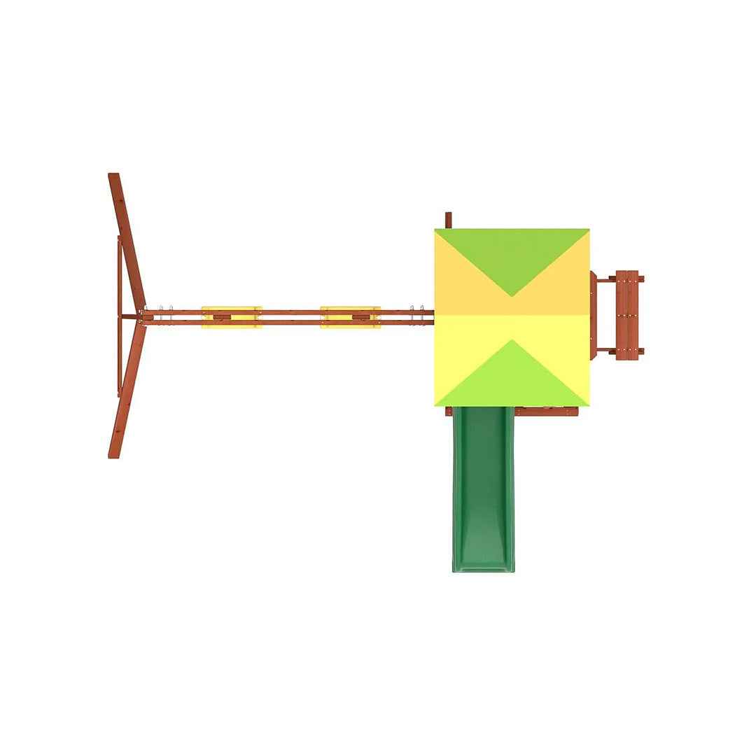 Kiddoro Mighty Jungle Gym Swing Set | Premium Wooden Outdoor Playground