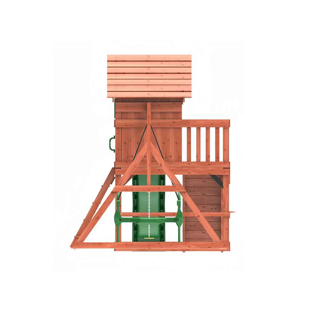Kiddoro Playful Peaks Swing Set | Wooden Treehouse Outdoor Playground (Copy)