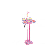Kids Drum Set with Microphone and Stand - Musical Toy for Toddlers and Preschoolers