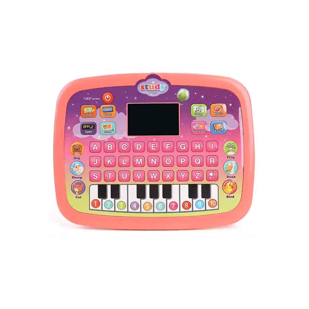 Kids Learning Pad with Interactive Questions and Piano Keyboard - Educational Toy for Toddlers