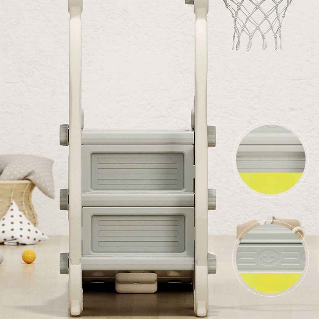Kids Slide Playset Structure | 5-in-1 Indoor Playground & Baby Plastic Slide and Swing Set