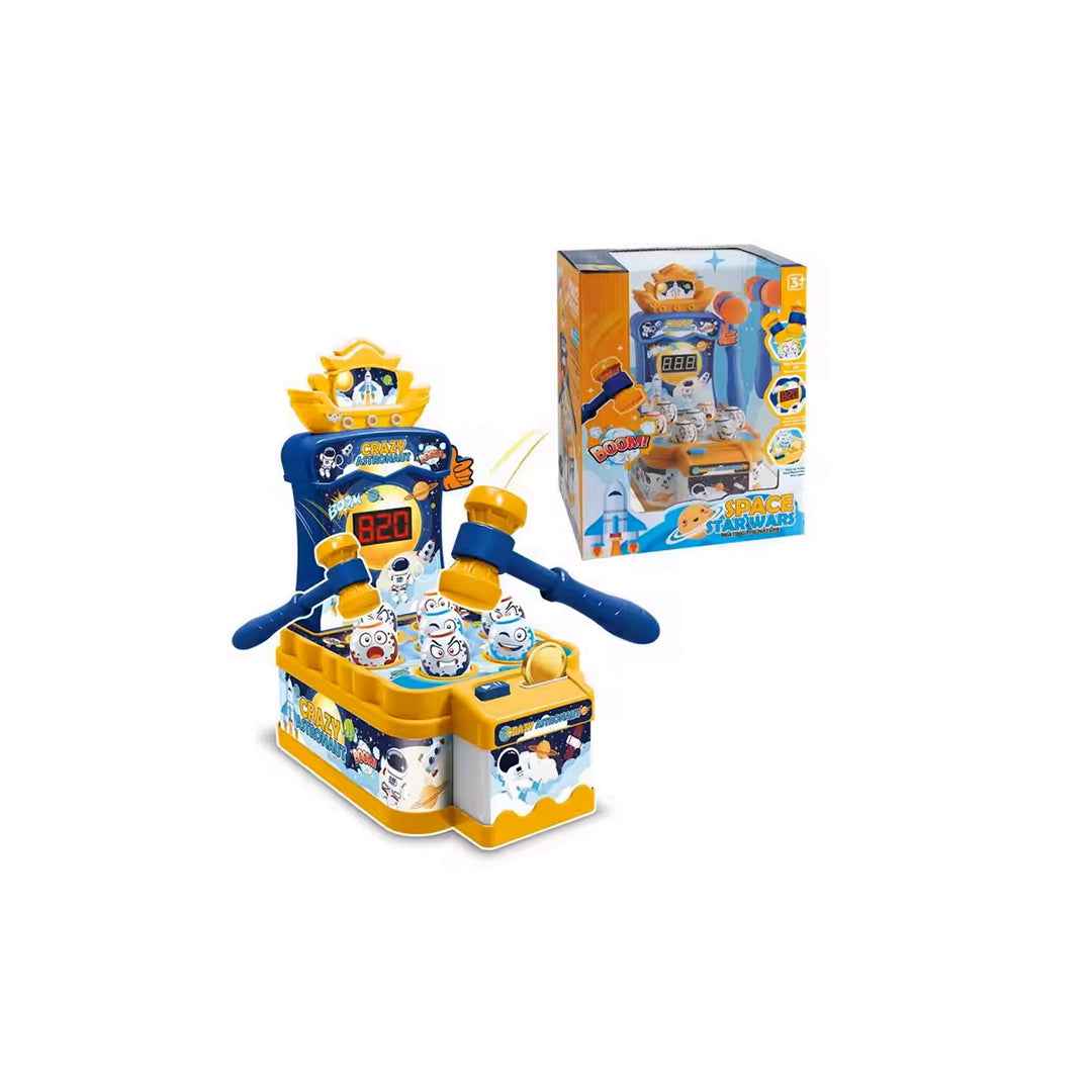 Kids Whack-a-Mole Game -  Astronaut Mole Attack Toy with Lights and Sound