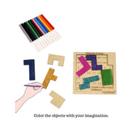 Kraftsman Calendar Puzzle | 365-Day Color Your Own DIY Kit