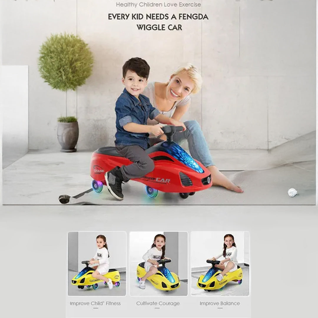 Little Angel Push Ride On Toy - Kids Push Ride On Twister for Toddlers in Red