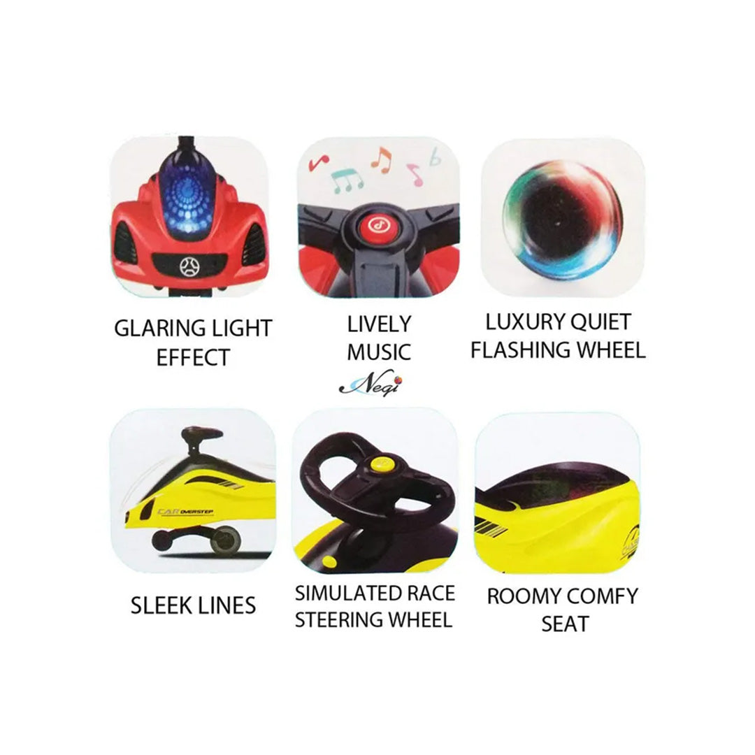 Little Angel Push Ride On Toy - Kids Push Ride On Twister for Toddlers in Red