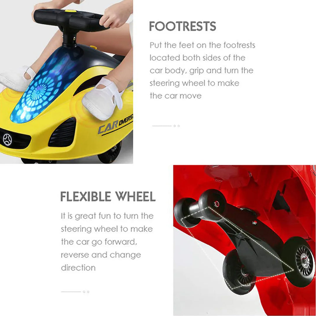 Little Angel Kids Push Ride On Twister - Red Push Toy for Toddlers - Toyspry