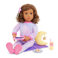 Our Generation Luna Doll & Book - 18-inch Slumber Party Doll with Accessories