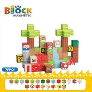 MagWonder Magnetic Blocks Kids Building Toys: 75 Pcs Upgraded STEM Sensory Gift for Boys & Girls 3+