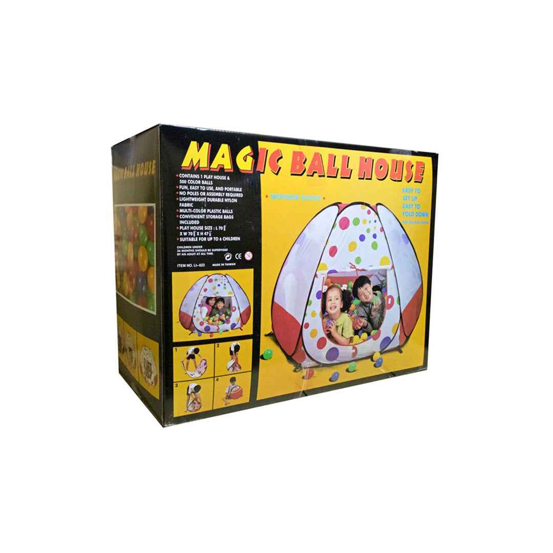 Magic Ball House Foldable Play Tent with 500 Balls - Kids Play Tent with Balls