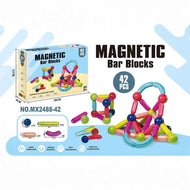 Magnetic Building Sticks & Balls Set | STEM Stacking Educational Toys for Kids (42 PCS)