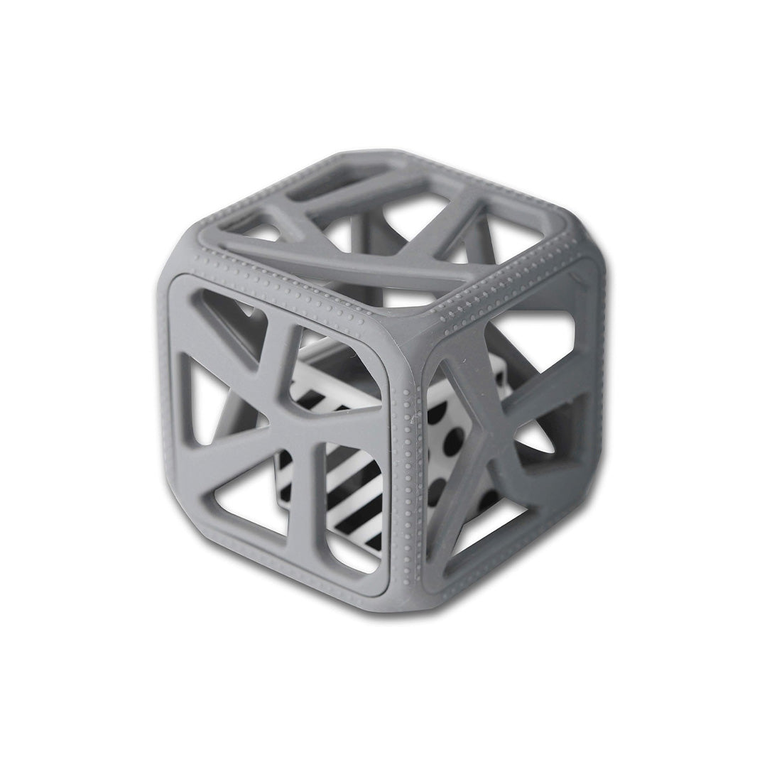 Malarkey Kids Chew Cube Grey for infant physical development.
