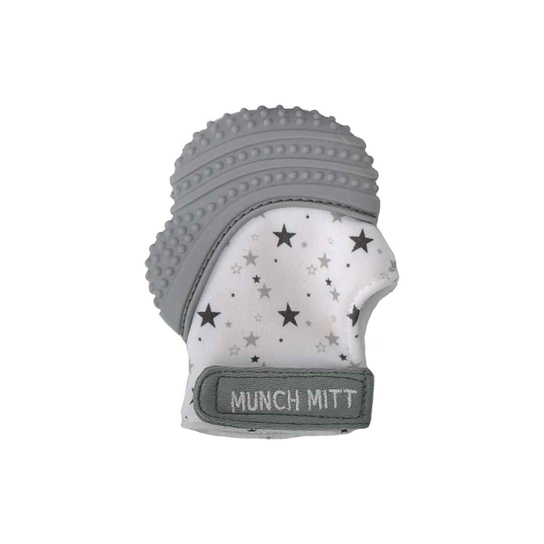 Malarkey Kids Munch Mitt Teething Mitten – Grey Stars