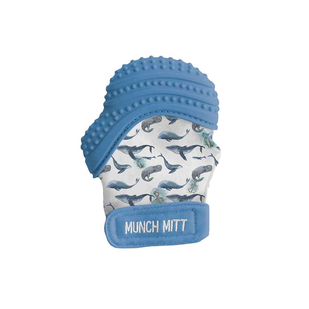 Malarkey Kids Munch Mitt Teething Mitten – Whales Design (Copy)