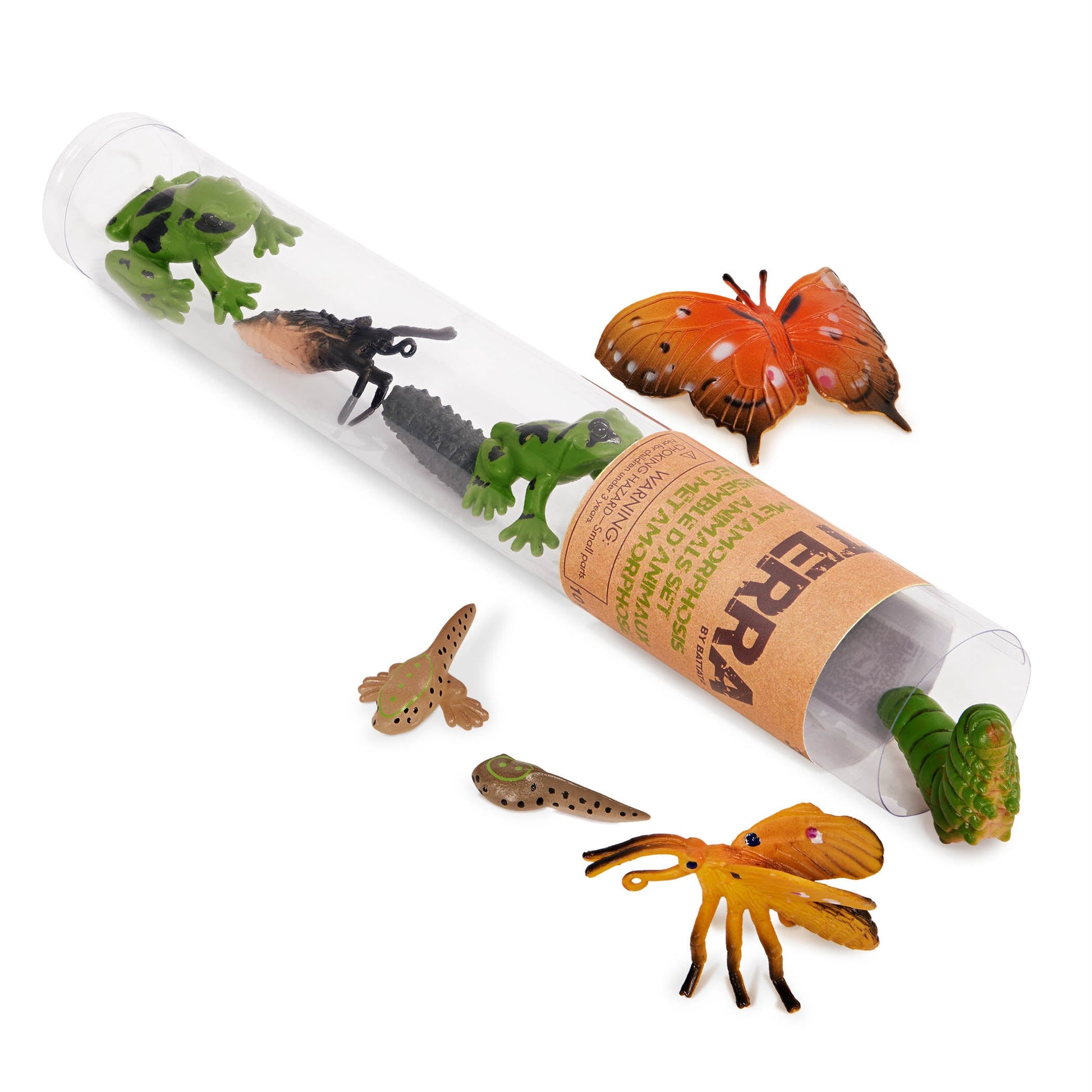 Terra Metamorphosis Animals Set - 10 Piece Transforming Animal Figures for Kids