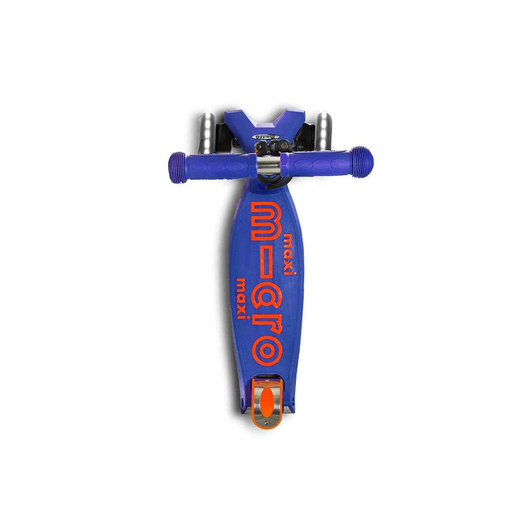 Micro Maxi Deluxe LED Scooter - Blue | Premium Kick Scooter for Kids