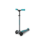 Micro Maxi Deluxe Pro Scooter - Grey/Aqua | Premium Kick Scooter for Kids 5+
