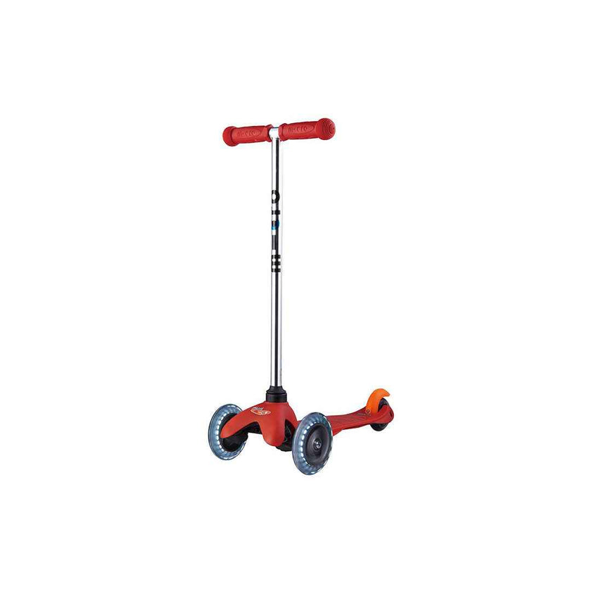 Micro Mini Classic with LED Wheels - Red | Premium Tricycle Alternative for Toddlers