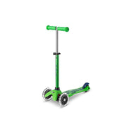 Micro Mini Deluxe LED Scooter - Green/Blue | Motion-Powered Lights & Motor Skills for Toddlers 2-5