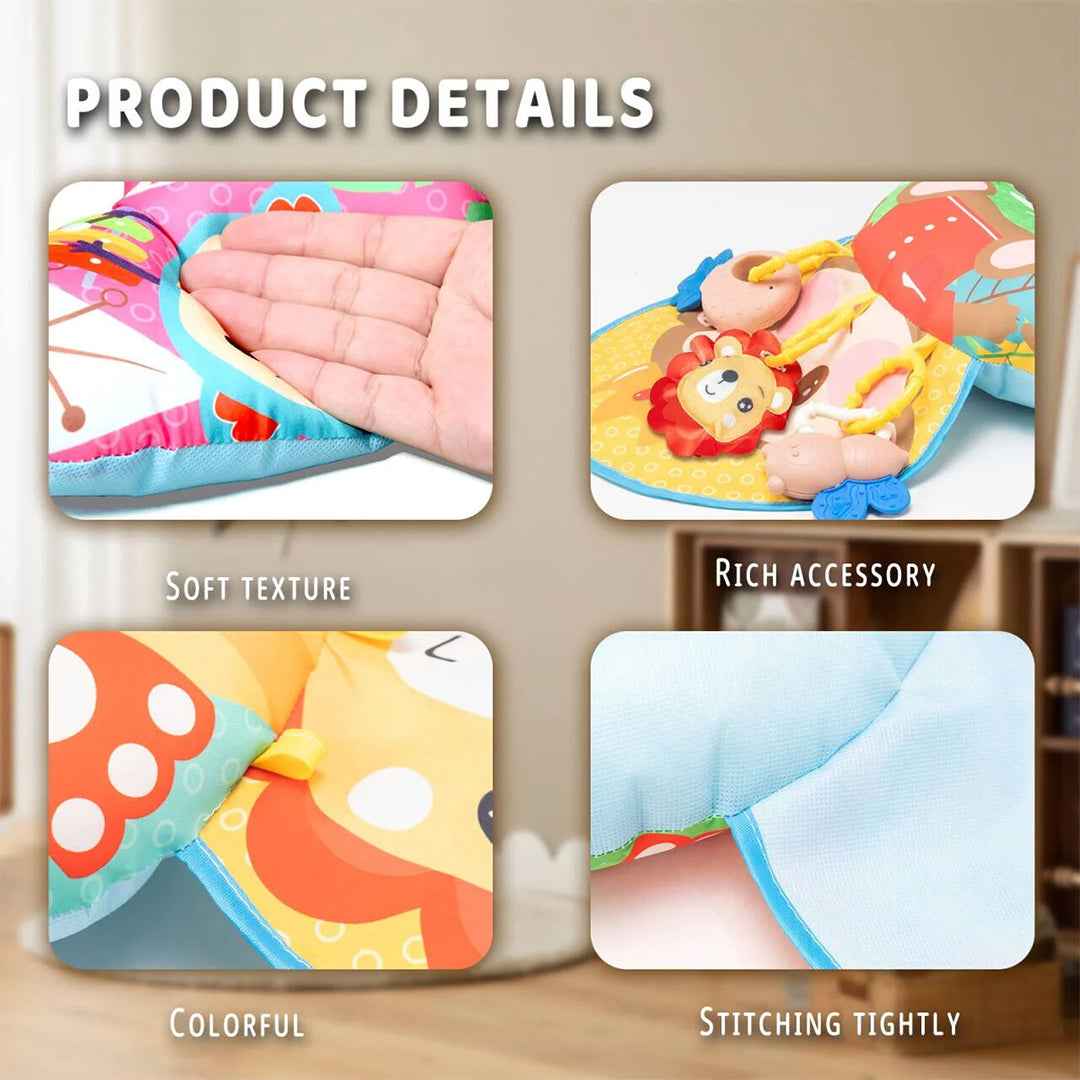 Montessori Tummy Time Pillow Toy: Sensory Crawling & Sound for Newborns & Infants