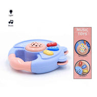 Musical Sounding Keyboard Piano - Baby Hand Drum Toy with Lights