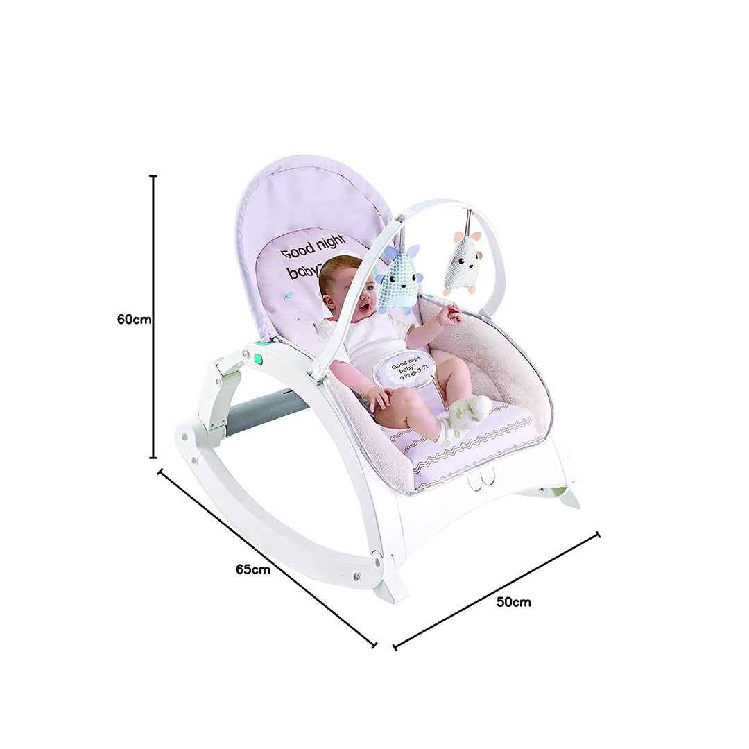 Newborn to Toddler Rock N Play Baby Rocker - Cream - Musical Baby Bouncer