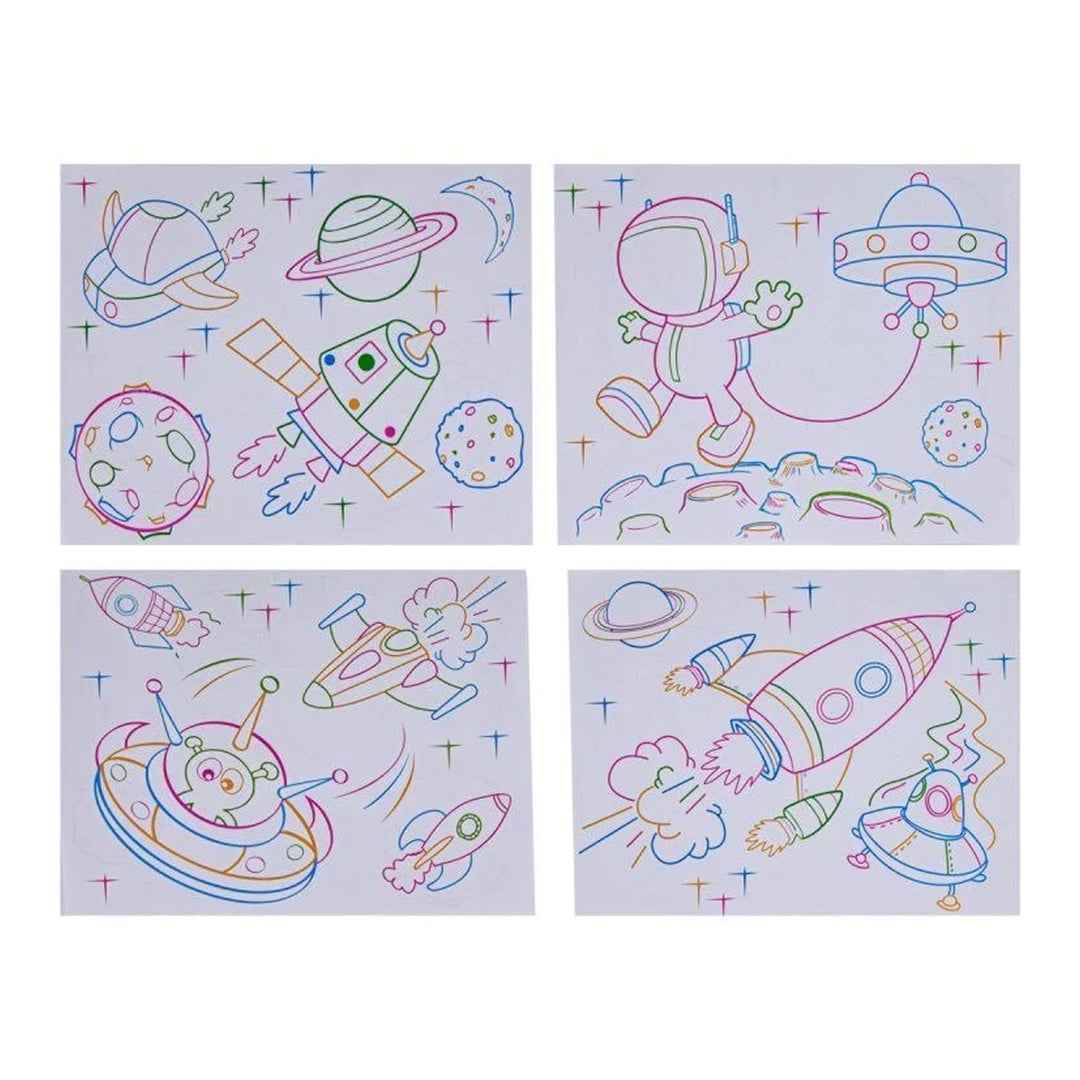 Magic Light Up Painting Drawing Board with 3D Glasses – Ocean Theme Kids Art Kit