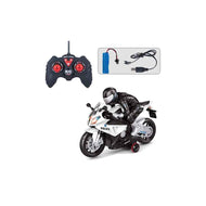 Police Motorcycle Toy with Lights and Music - 1:20 Scale Remote Control Motorbike for Kids