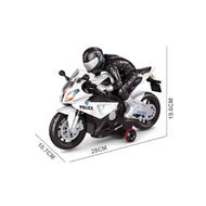 Police Motorcycle Toy with Lights and Music - 1:20 Scale Remote Control Motorbike for Kids