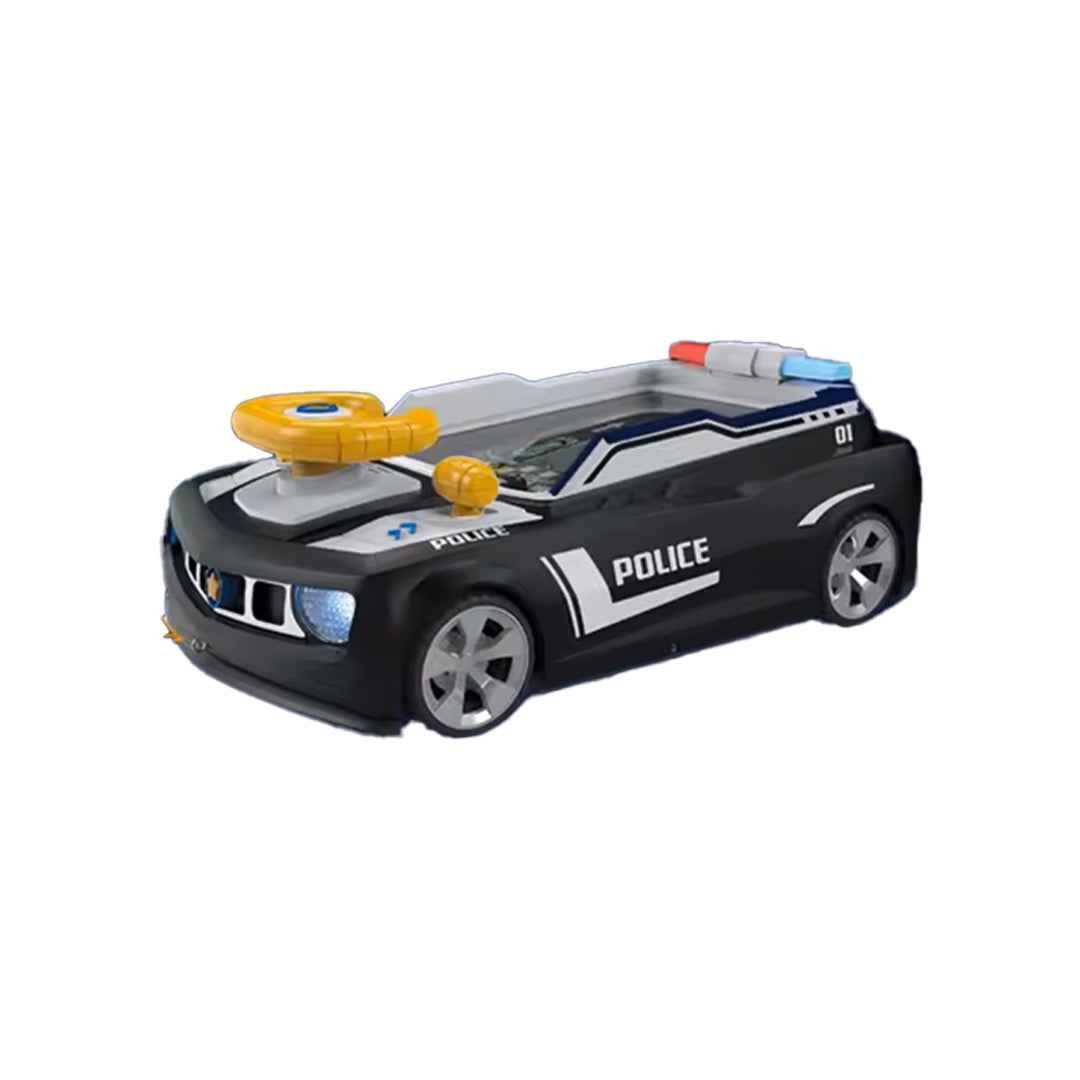 Police Steering Wheel Toy with Lights and Sounds -  Interactive Driving Game for Kids
