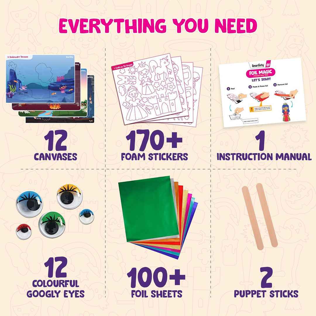 Smartivity Foil Magic | Princess Fairy Tales Craft Kit