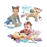 Prop & Play Tummy Time Pillow | Infant Tummy Time Support & Musical Baby Activity Toy | Newborn to Toddler
