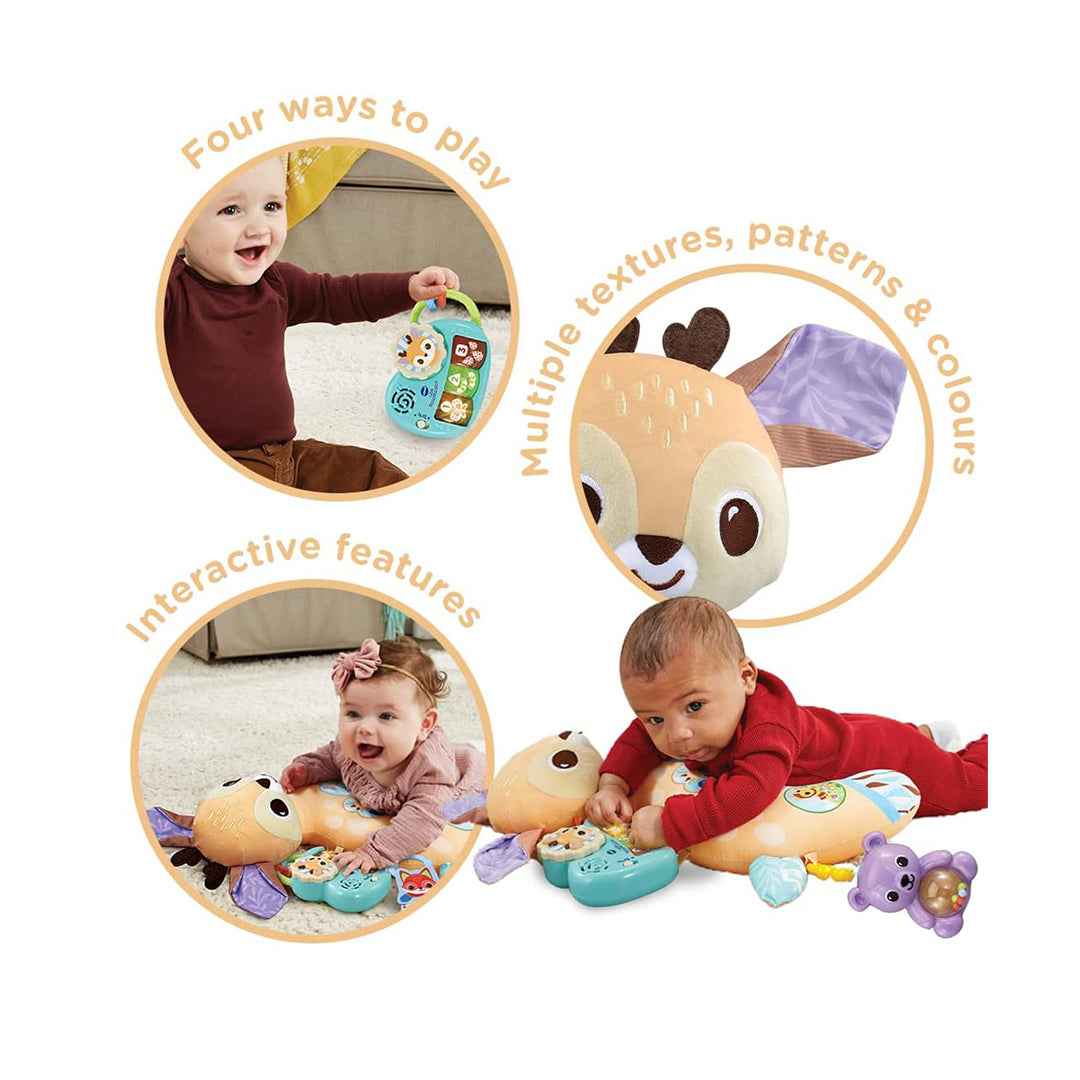 Prop & Play Tummy Time Pillow | Infant Tummy Time Support & Musical Baby Activity Toy | Newborn to Toddler