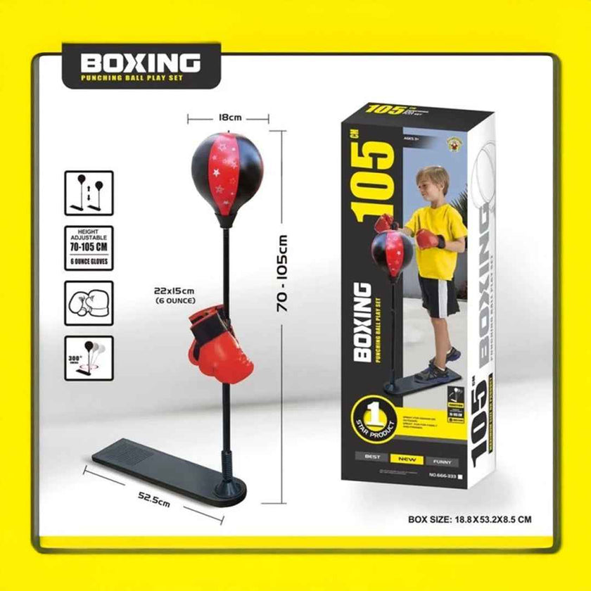 Punching Ball Set – Adjustable Boxing Trainer for Kids | Complete Boxing Toy for Hand-Eye Coordination & Fitness