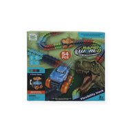 Rapid World Show My Stunts Dino Car Playset - Dinosaur Car Toys for Kids