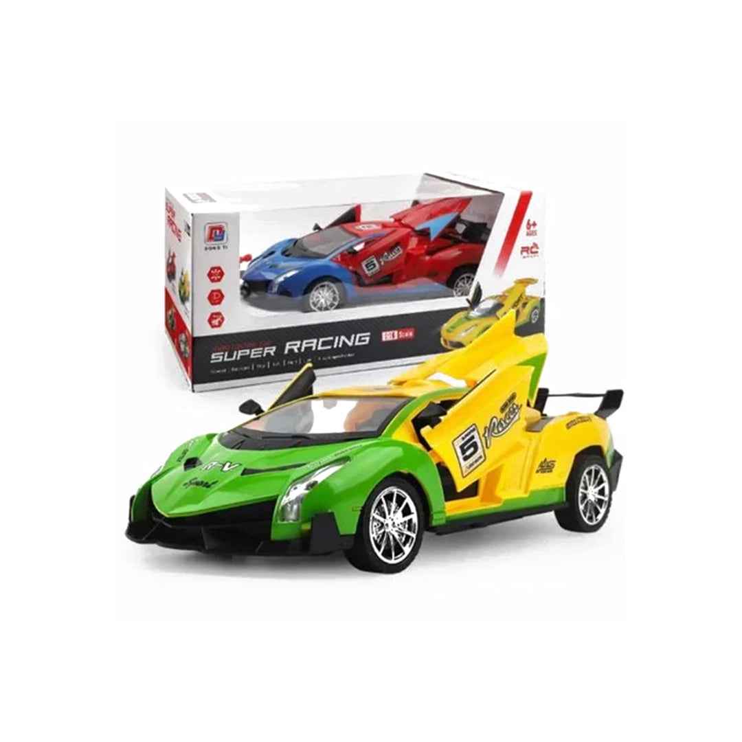Remote Control Sports Car with Opening Doors - 1:22 Scale Rechargeable RC Car for Kids