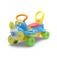 Ride On Toy Airplane with Lights and Sounds -  Kids Push Car and Scooter