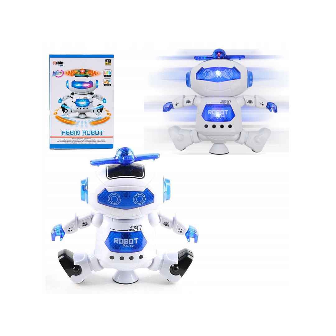 Dancing Robot Toy with 3D Lights and Music for Kids