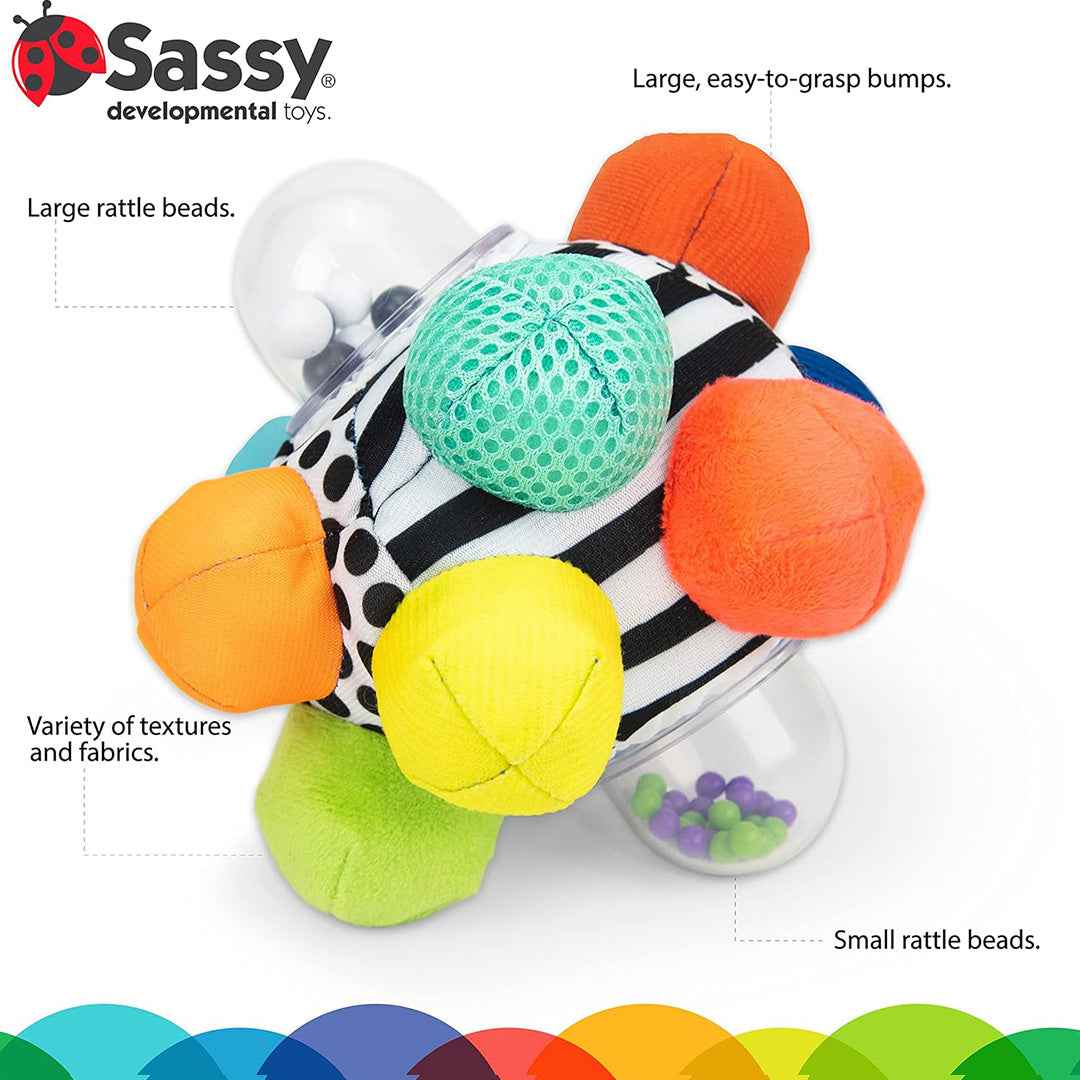 Sassy Bumpy Ball Rattle Toy