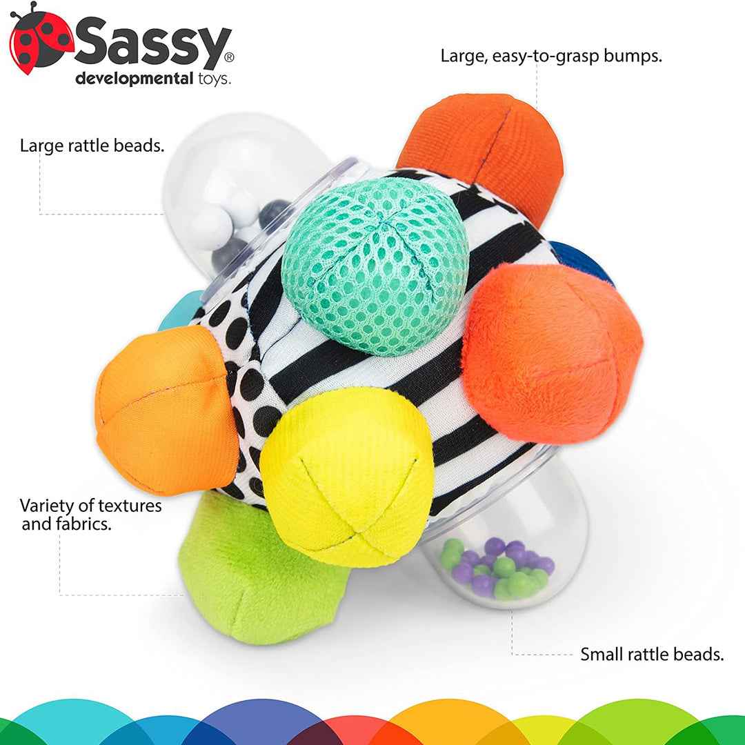 Sassy Bumpy Ball Rattle Toy