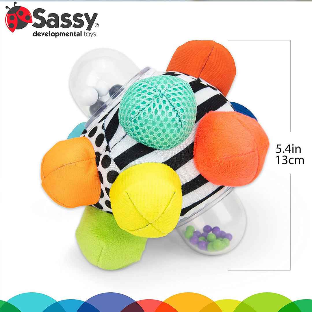 Sassy Bumpy Ball Rattle Toy