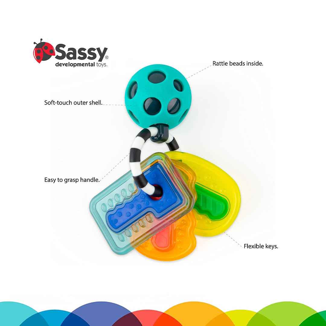 Sassy Drive N Drool Keys Rattle & Teether