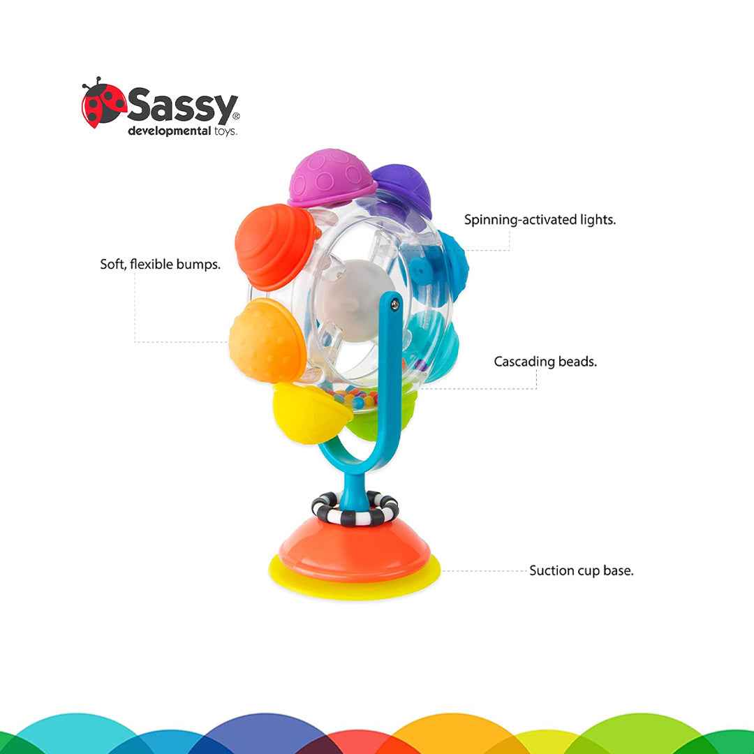 Sassy Light Up Rainbow Reel Tray Toy