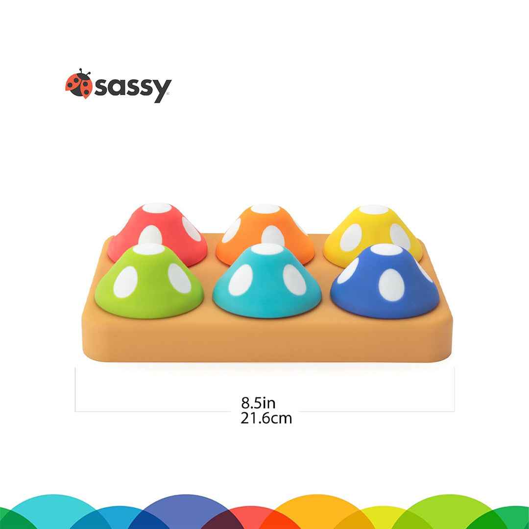 Sassy Mischievous Matching Mushrooms Sorting Board