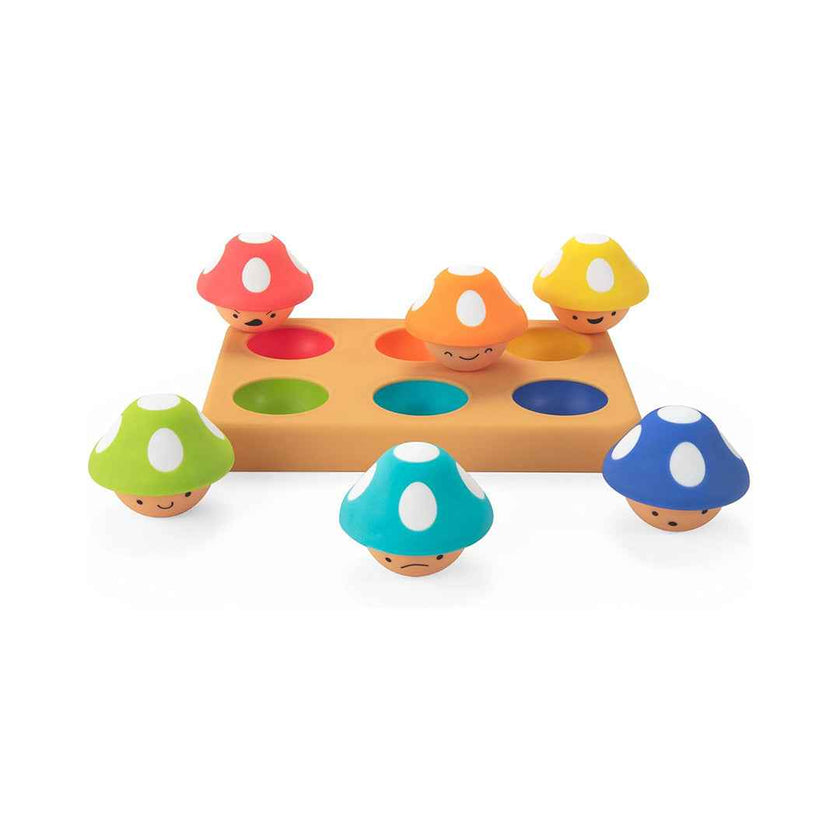 Sassy Mischievous Matching Mushrooms Sorting Board