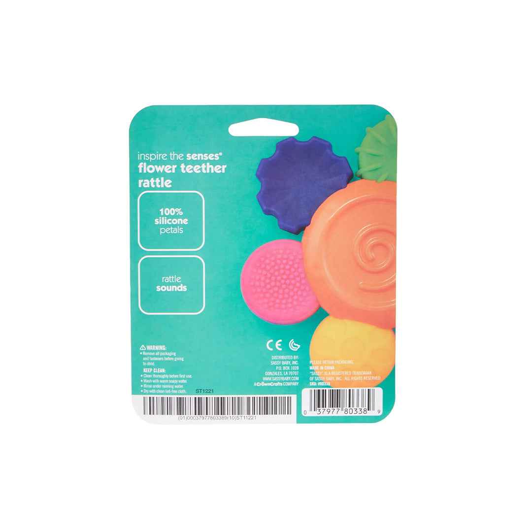 Sassy Silicone Flower Teether & Rattle