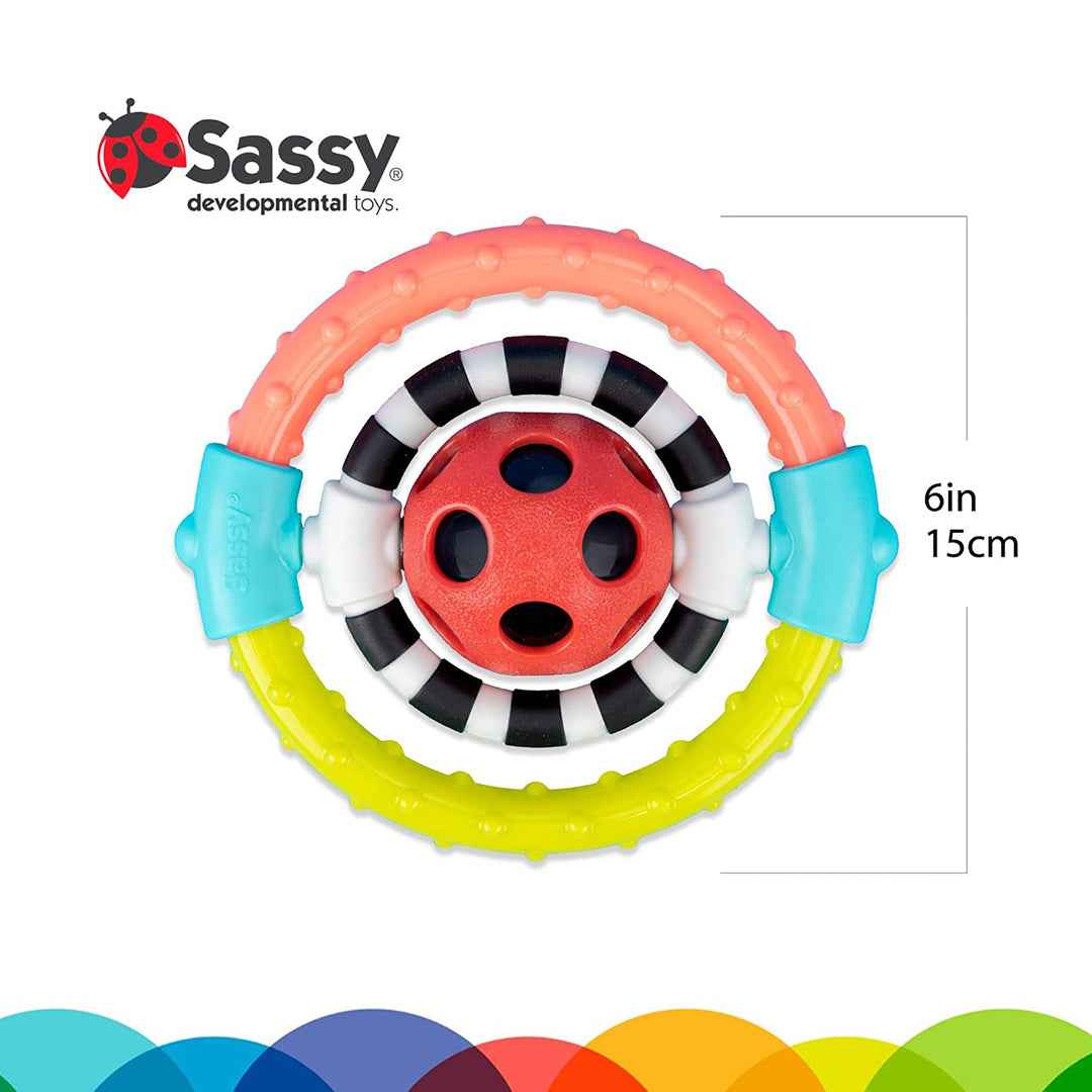 Sassy Spin & Chew Flexible Ring Rattle