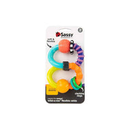 Sassy Twist-A-Roo Rattle & Teether Toy