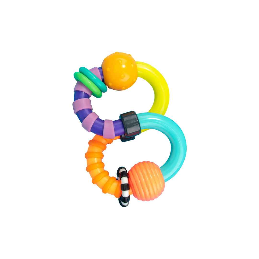 Sassy Twist-A-Roo Rattle & Teether Toy